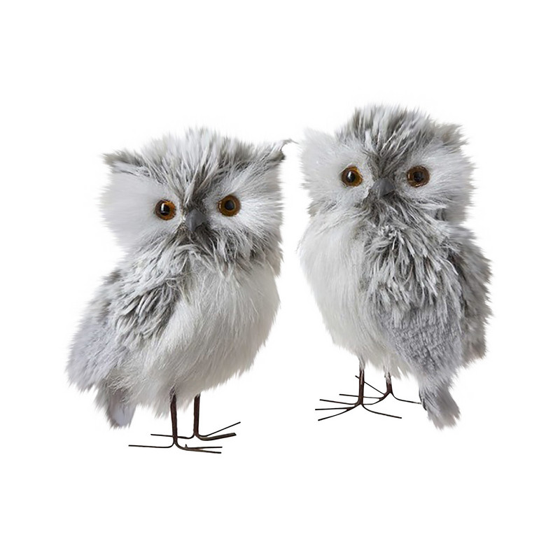 Коледни орнаменти Сладка кукла Бухал Градинарска декорация Бухал Коледна висулка Симулация Дърво Коледа