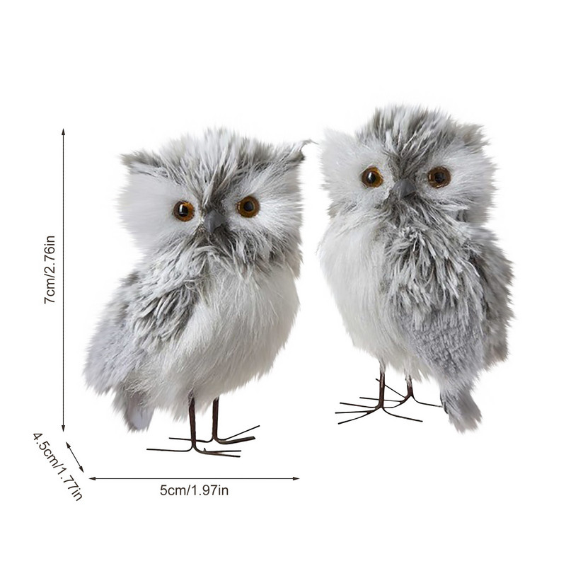 Коледни орнаменти Сладка кукла Бухал Градинарска декорация Бухал Коледна висулка Симулация Дърво Коледа