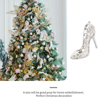 Παπούτσια Ψηλά χριστουγεννιάτικα κρεμαστά στολίδια με κρεμαστό τακούνι Διακόσμηση δέντρου Διακοσμητικό πάρτι Χριστουγεννιάτικο ντεκόρ Φόντο με ειδώλιο