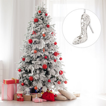 Παπούτσια Ψηλά χριστουγεννιάτικα κρεμαστά στολίδια με κρεμαστό τακούνι Διακόσμηση δέντρου Διακοσμητικό πάρτι Χριστουγεννιάτικο ντεκόρ Φόντο με ειδώλιο