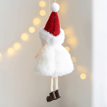 Коледни орнаменти за кукла ангел Весела коледна украса за дома Гирлянди Декор за коледно дърво Navidad Xmas 2022 Нова година 2023