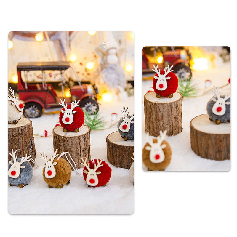 Коледна филцова висулка за кукла-овца Коледен орнамент Детски занаяти Парти консумативи Многоцветен елен висулка Парти консумативи