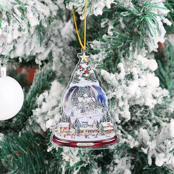 Χριστουγεννιάτικα στολίδια Χιονάνθρωπος μενταγιόν δέντρου Δημιουργικά ακρυλικά διακοσμητικά κρεμαστά στολίδια Διακοσμήσεις αγροικίας Ετικέτες δώρου