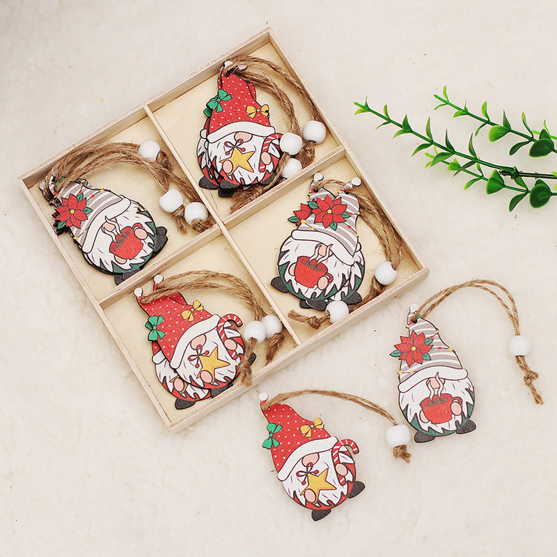 Коледна елха Дървена висулка Занаятчийски орнамент Декор Подарък Висящ висулка Орнамент Коледни обикновени дървени форми Основно дърво