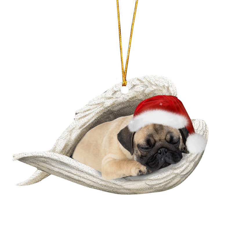 Navidad Angel Dog Коледни орнаменти Коледно дърво Коледна украса Творчески висулки Аксесоари Новогодишно парти 2023
