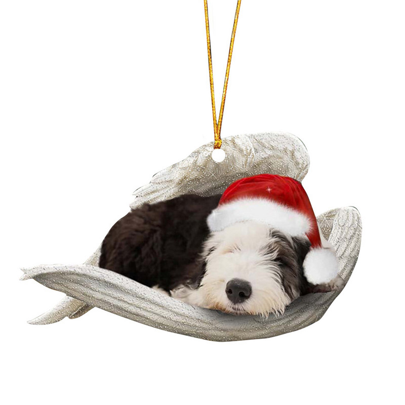 Navidad Angel Dog Коледни орнаменти Коледно дърво Коледна украса Творчески висулки Аксесоари Новогодишно парти 2023