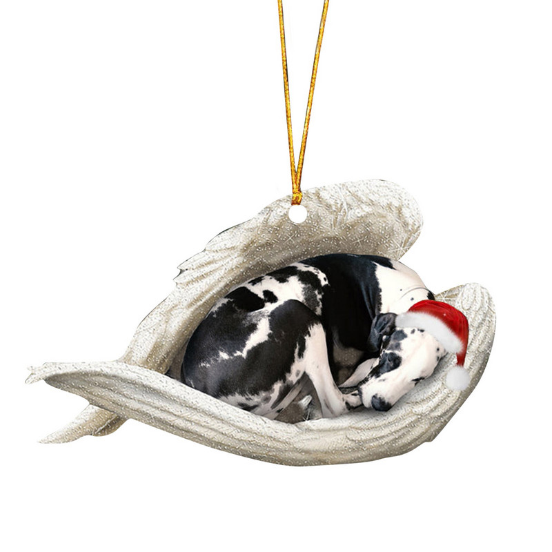 Navidad Angel Dog Коледни орнаменти Коледно дърво Коледна украса Творчески висулки Аксесоари Новогодишно парти 2023