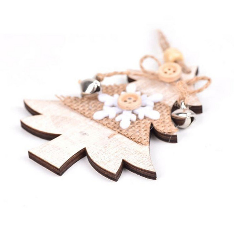 Дървена коледна украса за дома Коледна висулка Коледна дървена украса Украса за подарък за новогодишно парти