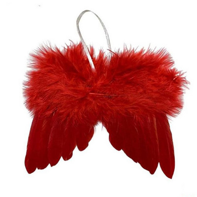 Augstas kvalitātes Ziemassvētku spalvu spārns jauks eņģelis Ziemassvētku eglītes rotājums Vintage DIY piekarināms dekors Mājas/ballīte/kāzas