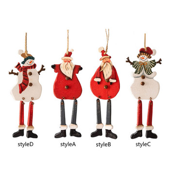 Коледни герои Гледачи на рафтове Седящи крака Фигурки Орнаменти Снежен човек Дядо Коледа за Настолна кухня Вътрешна декорация на камина