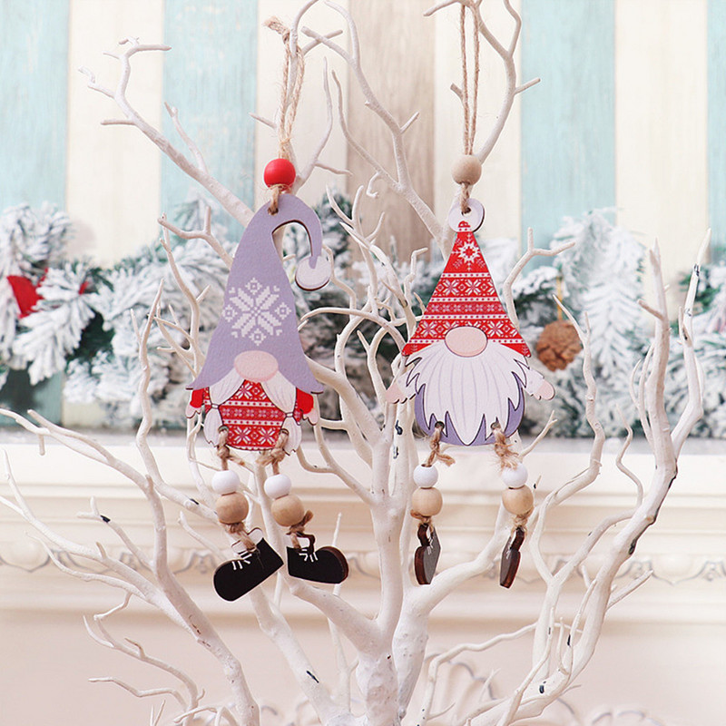 Висулка Коледна украса за закачане Коледни консумативи Декоративни 14x6,5 см Творчески декорации Без лице Практични