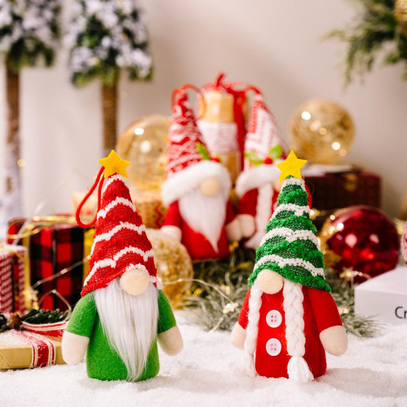 Коледна LED светлина Navidad Подарък Дядо Коледа Снежен човек Висяща лампа за декорация на ваканционен дом Орнаменти за коледно дърво Коледни висящи подаръци