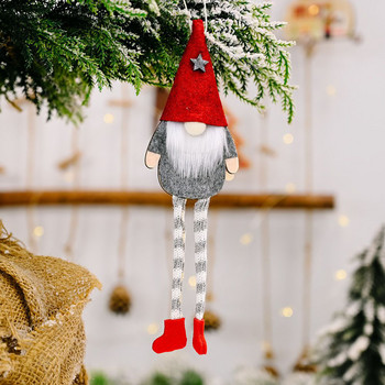 Коледен гном Безлика кукла Pendnat Xmas Tree Висящ орнамент за дома Коледа 2023 Нова година Navidad Детски подарък Весела Коледа