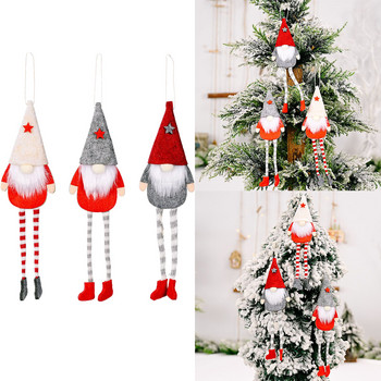 Χριστουγεννιάτικο Gnome Faceless Doll Pendnat Χριστουγεννιάτικο Δέντρο Κρεμαστό στολίδι για το σπίτι Χριστούγεννα 2023 Πρωτοχρονιά Navidad Παιδικό δώρο Καλά Χριστούγεννα