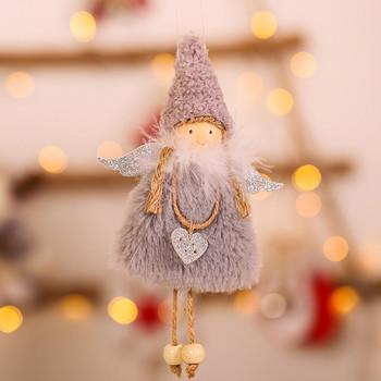 1PC Весела коледна украса за дома Коледен ангел кукла Xmas Navidad Noel Подаръци Коледен висящ орнамент Нова година