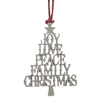 Орнаменти за коледно дърво Adornos De Navidad Орнаменти с метален двустранен печат Празнични орнаменти Коледна украса