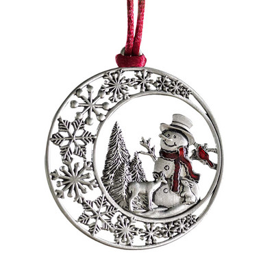 Adornos De Navidad Διακοσμητικά Χριστουγεννιάτικου Δέντρου Μεταλλικά στολίδια εκτύπωσης διπλής όψης Χριστουγεννιάτικα στολίδια Χριστουγεννιάτικα στολίδια