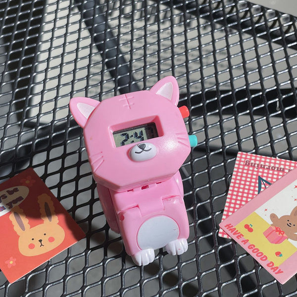 Детски електронен часовник в формата на котка за момчета и момичета