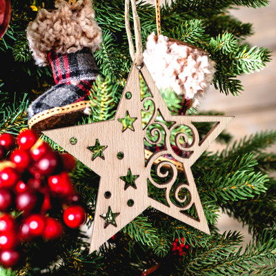 3 tk DIY puidust Merry Christmas ripats põhjamaises stiilis aknariietega lastele piisava vastupidavuse ja vastupidavusega kingitused