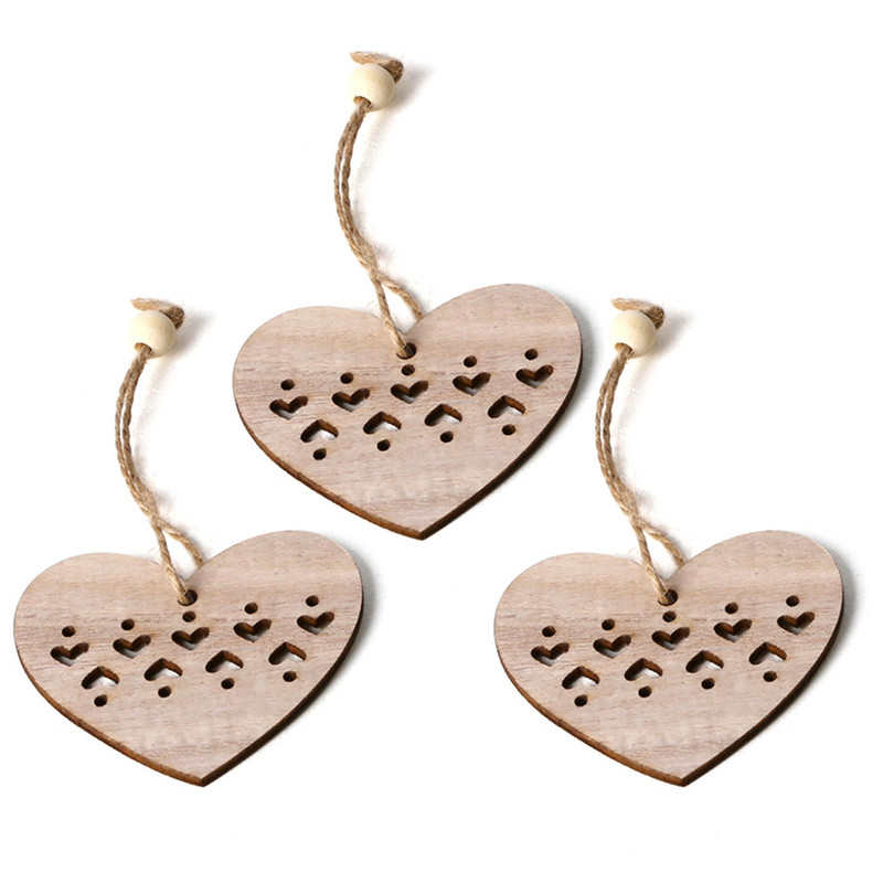 3 gab. DIY koka Priecīgus Ziemassvētku kulons ziemeļvalstu stila logu pārģērbšanai bērniem ar pietiekamu izturību un stingrību