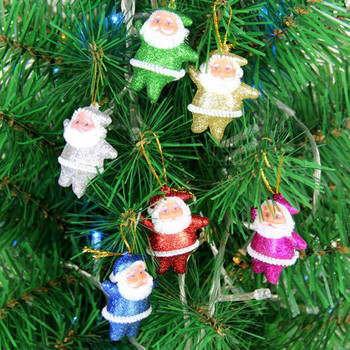 6 τμχ Διακοσμητικό Στήριγμα πολλαπλών χρήσεων κούκλα Άγιου Βασίλη Κρεμαστό Κρεμαστό στολίδι κινουμένων σχεδίων ατμόσφαιρα επαναχρησιμοποιήσιμο για χριστουγεννιάτικες προμήθειες