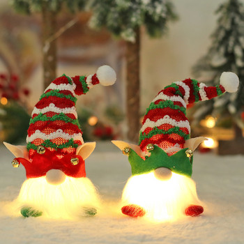 Christmas Glowing Faceless Dwarf Fairy Ear Design Faceless flush Elf Lighting Scene Desktop Decoration Pros for Home Book ράφι