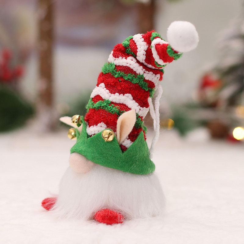 Коледно светещо безлично джудже приказно ухо Дизайн безлично плюшено елфско осветление Сцена Десктоп декорация Подпори за домашна рафт за книги
