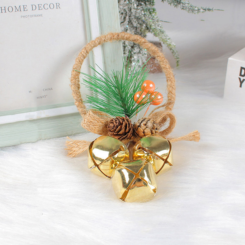 Направи си сам висящ венец Камбани Ръчно изработени декорации от гирлянди от звънци Занаяти Коледна камбанка Гирлянди Орнаменти за коледно дърво за празнично парти