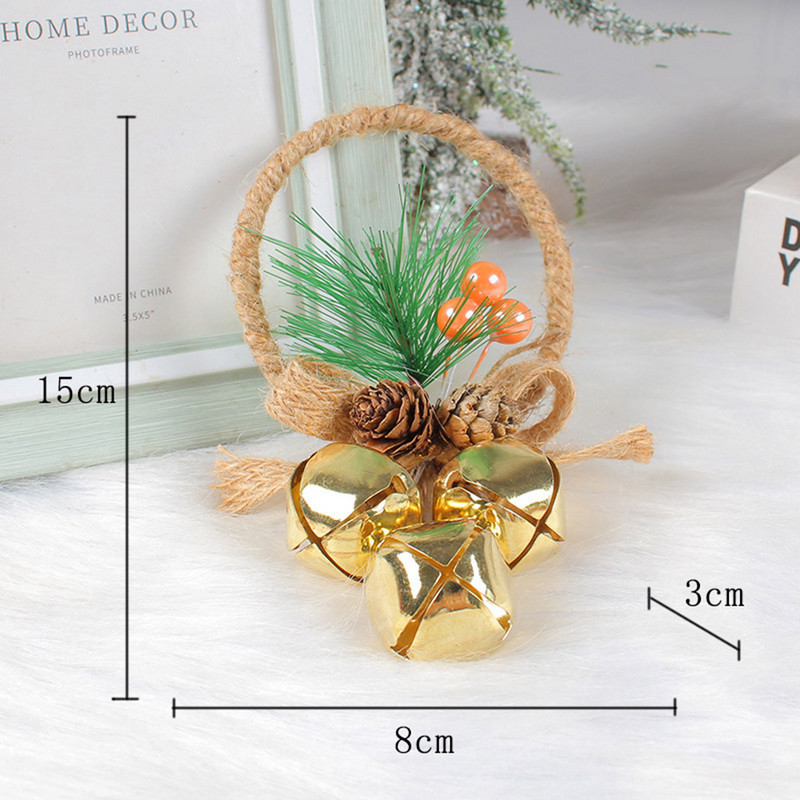 Направи си сам висящ венец Камбани Ръчно изработени декорации от гирлянди от звънци Занаяти Коледна камбанка Гирлянди Орнаменти за коледно дърво за празнично парти