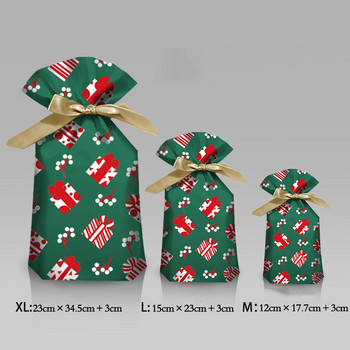 Коледна чанта за бонбони 2022 г. Торба за подарък Дядо Коледа Коледна украса за дома Снежинка Ноел Торба за подарък Коледна опаковка Държачи нова година