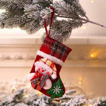 Κρεμαστό χριστουγεννιάτικο δέντρο τρισδιάστατο κινούμενο σχέδιο Άγιος Βασίλης Χιονάνθρωπος Άλκη Αρκούδα Χριστουγεννιάτικη τσάντα δώρου Navidad 2023 Πρωτοχρονιάτικη Χριστουγεννιάτικη διακόσμηση