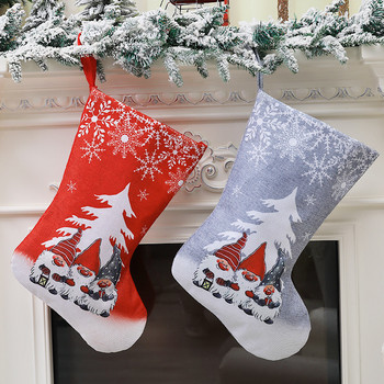 Κρεμαστό χριστουγεννιάτικο δέντρο σεντόνια εκτύπωσης κινούμενα σχέδια Faceless Old Man Χριστουγεννιάτικες κάλτσες 2023 Πρωτοχρονιά Παιδικά δώρα Τσάντα καραμέλα Navidad 2022 Χριστούγεννα