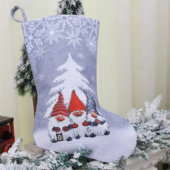 Κρεμαστό χριστουγεννιάτικο δέντρο σεντόνια εκτύπωσης κινούμενα σχέδια Faceless Old Man Χριστουγεννιάτικες κάλτσες 2023 Πρωτοχρονιά Παιδικά δώρα Τσάντα καραμέλα Navidad 2022 Χριστούγεννα