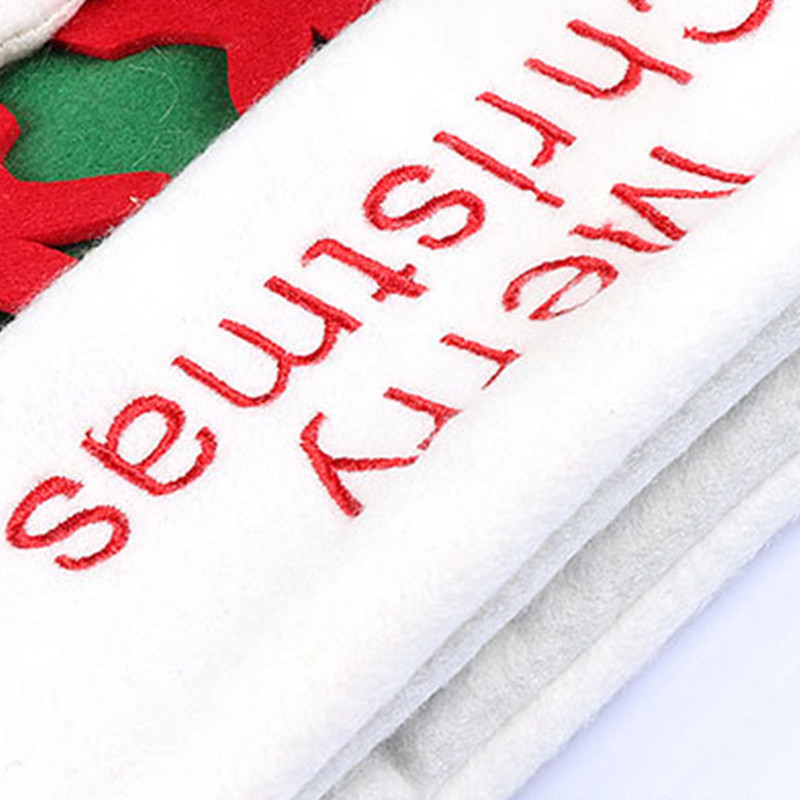 1 бр. Коледни чорапи, украсени със сладки анимационни котки и кучета, изчеткани коледни чорапи Подаръчни торбички Персонализирани коледни висулки Подарък