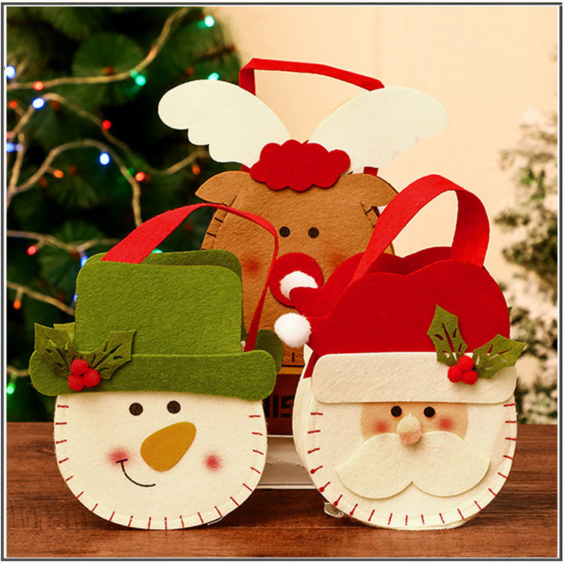 2022 г. Коледна украса възрастни деца Коледна торбичка за подаръци Чанта Apple Елегантни торбички за подаръци за празнични партита