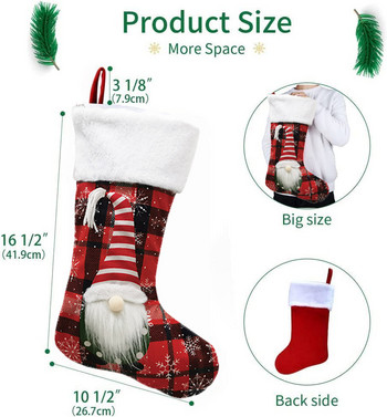 Νέα χριστουγεννιάτικη διακόσμηση 2022 Τρισδιάστατες κάλτσες δώρου χωρίς πρόσωπο Gnome Χριστουγεννιάτικη τσάντα δώρου καραμέλα Κρεμαστό χριστουγεννιάτικο δέντρο Χαρούμενα Χριστούγεννα διακόσμηση για το σπίτι