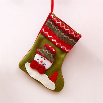 Коледна украса Дядо Коледа Снежен човек Коледни чорапи Подаръци Торбички с подаръци Коледни торбички за подаръци Коледни орнаменти