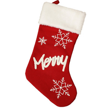 Νέα χριστουγεννιάτικη τσάντα κάλτσας 2022 Χριστουγεννιάτικη τσάντα δώρου καραμέλα Noel Χριστουγεννιάτικη διακόσμηση για το σπίτι Natal Navidad Κάλτσα Χριστουγεννιάτικο δέντρο διακόσμηση