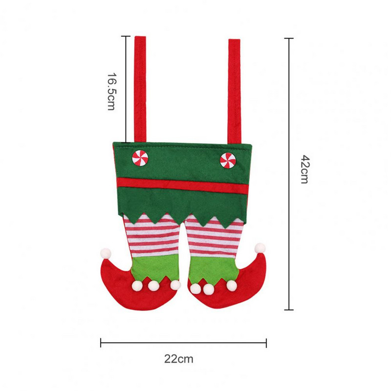 Jõulude rippkott Peen töötlusega jõulukommikott Kergesti ligipääsetav dekoratiivne jõulupidu päkapikupüksid Cola veini kinkekott