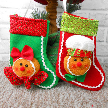 1 τεμ Χριστουγεννιάτικο μελόψωμο αγόρι Μπισκότο κορίτσι Κάλτσες Τσάντα καραμέλα Χριστουγεννιάτικες κάλτσες Χριστουγεννιάτικα στολίδια Κρεμαστό δέντρου