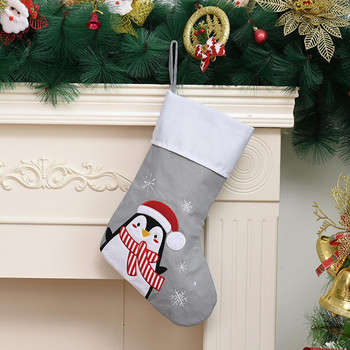 Χριστουγεννιάτικες κάλτσες Πρωτοχρονιάς 2023 Χιονάνθρωπος τάρανδος Χριστουγεννιάτικο δέντρο δώρο Κάλτσες Στολίδια Claus καρό Santa Τσάντες Χριστουγέννων R7s2