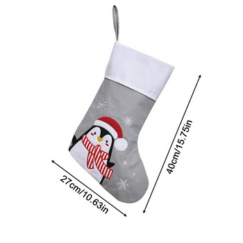 Χριστουγεννιάτικες κάλτσες Πρωτοχρονιάς 2023 Χιονάνθρωπος τάρανδος Χριστουγεννιάτικο δέντρο δώρο Κάλτσες Στολίδια Claus καρό Santa Τσάντες Χριστουγέννων R7s2