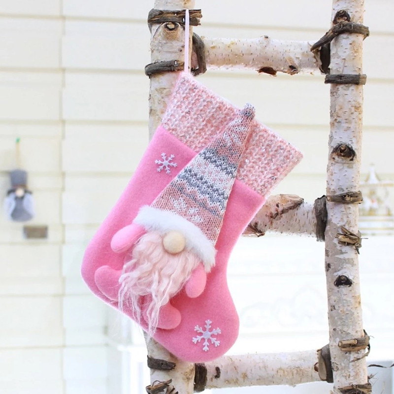 Коледни чорапи Подаръчна торбичка Практична креативна коледна шарка на лосове Детска чанта за бонбони Коледно дърво Новогодишна украса Дядо Коледа