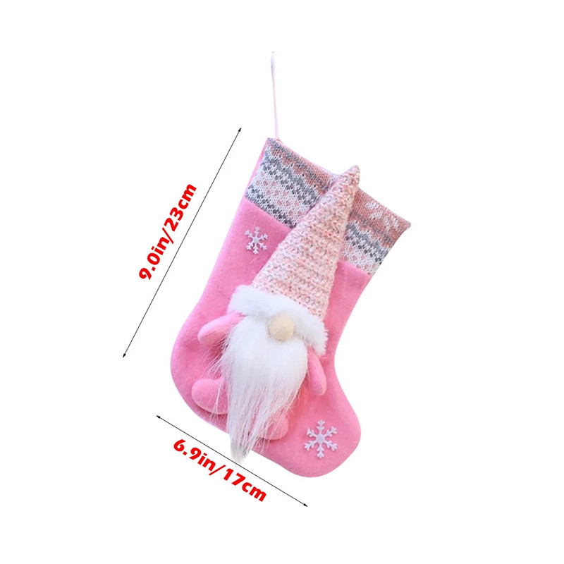 Коледни чорапи Подаръчна торбичка Практична креативна коледна шарка на лосове Детска чанта за бонбони Коледно дърво Новогодишна украса Дядо Коледа