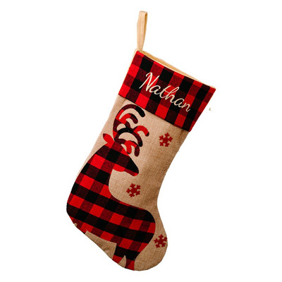 Uued jõulusukad Kangas Jõuluvana Sokid Kingitus Lastele Kommikott Lumememm Hirve tasku Rippuv jõulupuuehe Uusaasta 2023