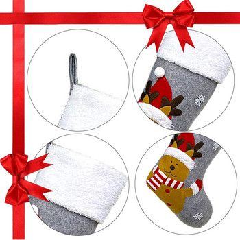 Εξατομικευμένο Όνομα Άγιος Βασίλης Χιονάνθρωπος Άλκη Κρεμαστό Διακοσμητικά Χριστουγεννιάτικα Δώρα Προσαρμοσμένες κάλτσες Πρωτοχρονιάς Χριστουγεννιάτικες κάλτσες Τσάντα δώρου