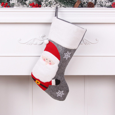 Εξατομικευμένο Όνομα Άγιος Βασίλης Χιονάνθρωπος Άλκη Κρεμαστό Διακοσμητικά Χριστουγεννιάτικα Δώρα Προσαρμοσμένες κάλτσες Πρωτοχρονιάς Χριστουγεννιάτικες κάλτσες Τσάντα δώρου