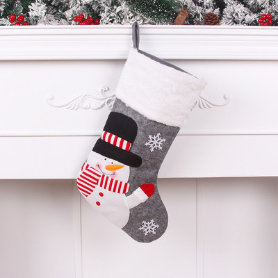 Εξατομικευμένο Όνομα Άγιος Βασίλης Χιονάνθρωπος Άλκη Κρεμαστό Διακοσμητικά Χριστουγεννιάτικα Δώρα Προσαρμοσμένες κάλτσες Πρωτοχρονιάς Χριστουγεννιάτικες κάλτσες Τσάντα δώρου