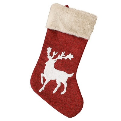 Коледен чорап Коледна елха Украса Чорапи Персонализирано име Новогодишен празничен декор Коледна елха Висулка Чанта за бонбони