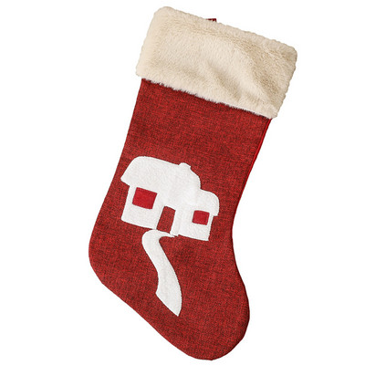 Коледен чорап Коледна елха Украса Чорапи Персонализирано име Новогодишен празничен декор Коледна елха Висулка Чанта за бонбони